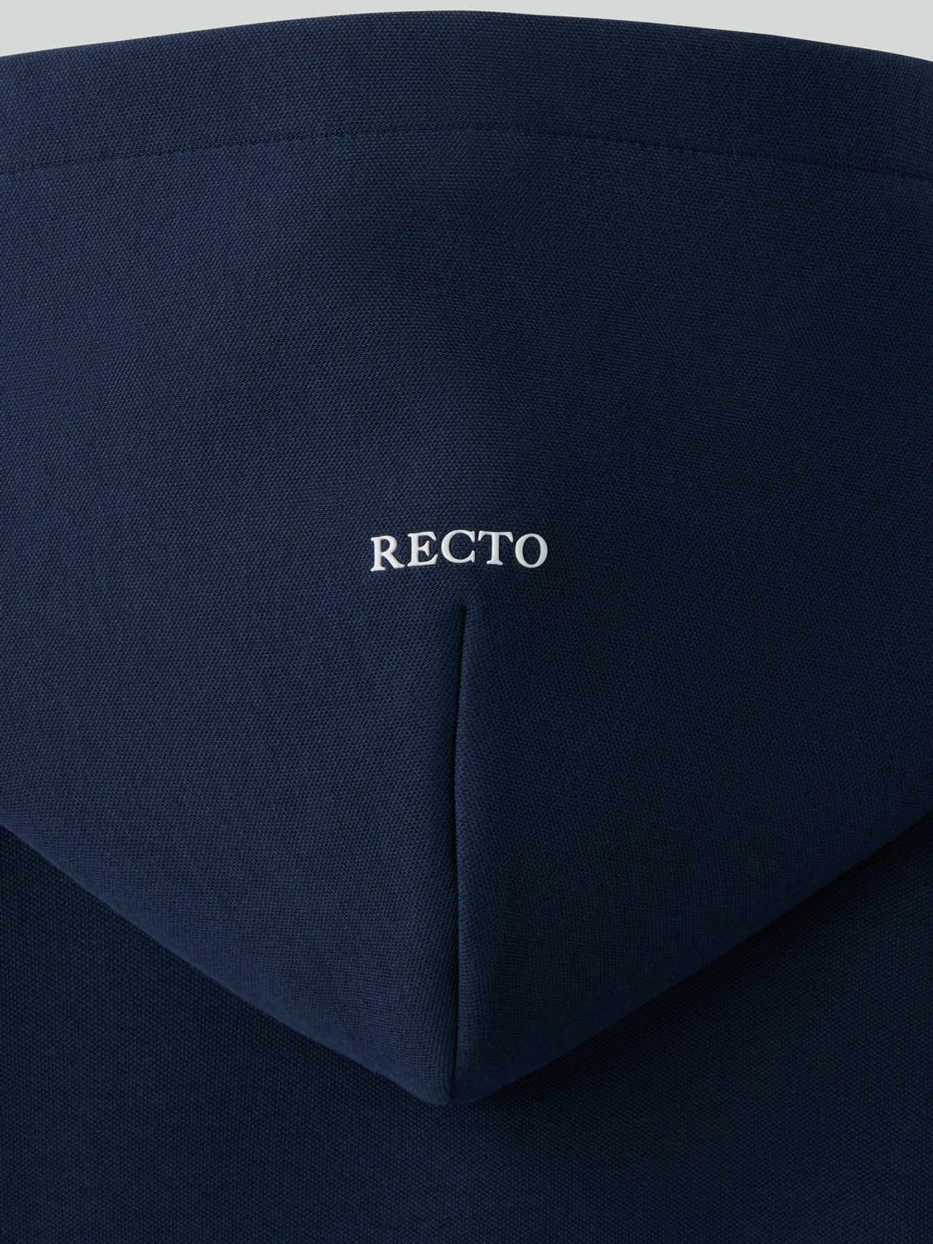 Logo Detail Hoodie Zip-Up (Ink Navy)
