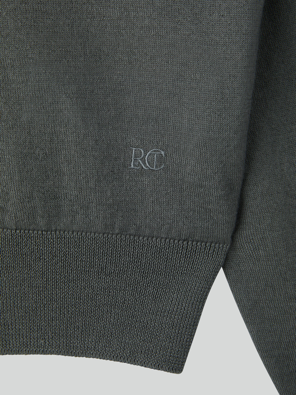 Silk-Cashmere Knit Cardigan (Midnight Grey)