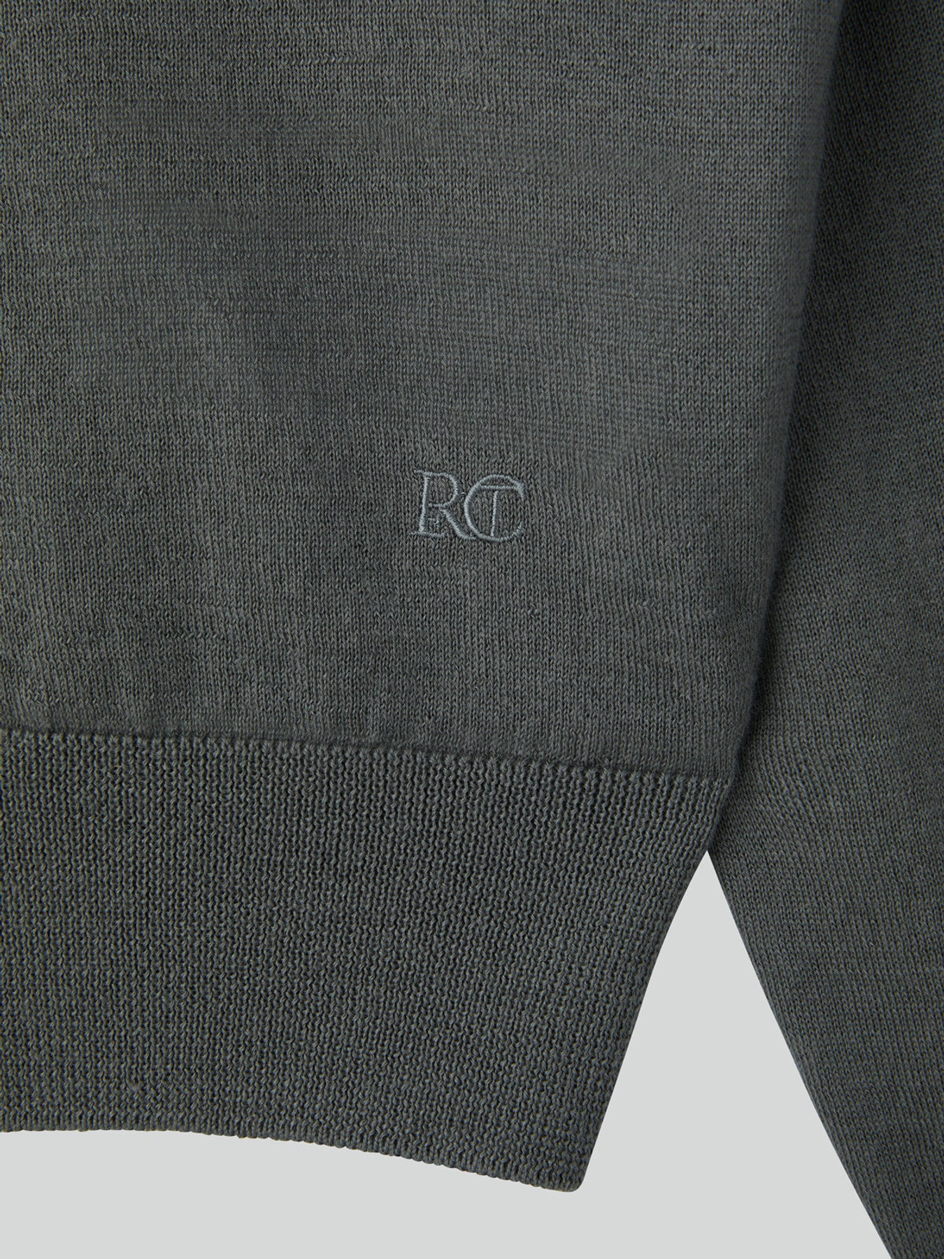 Silk-Cashmere Knit Cardigan (Midnight Grey)