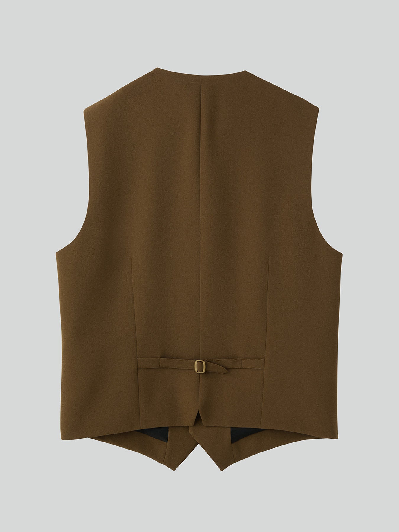 Strap Detail Suit Vest (Ochre)