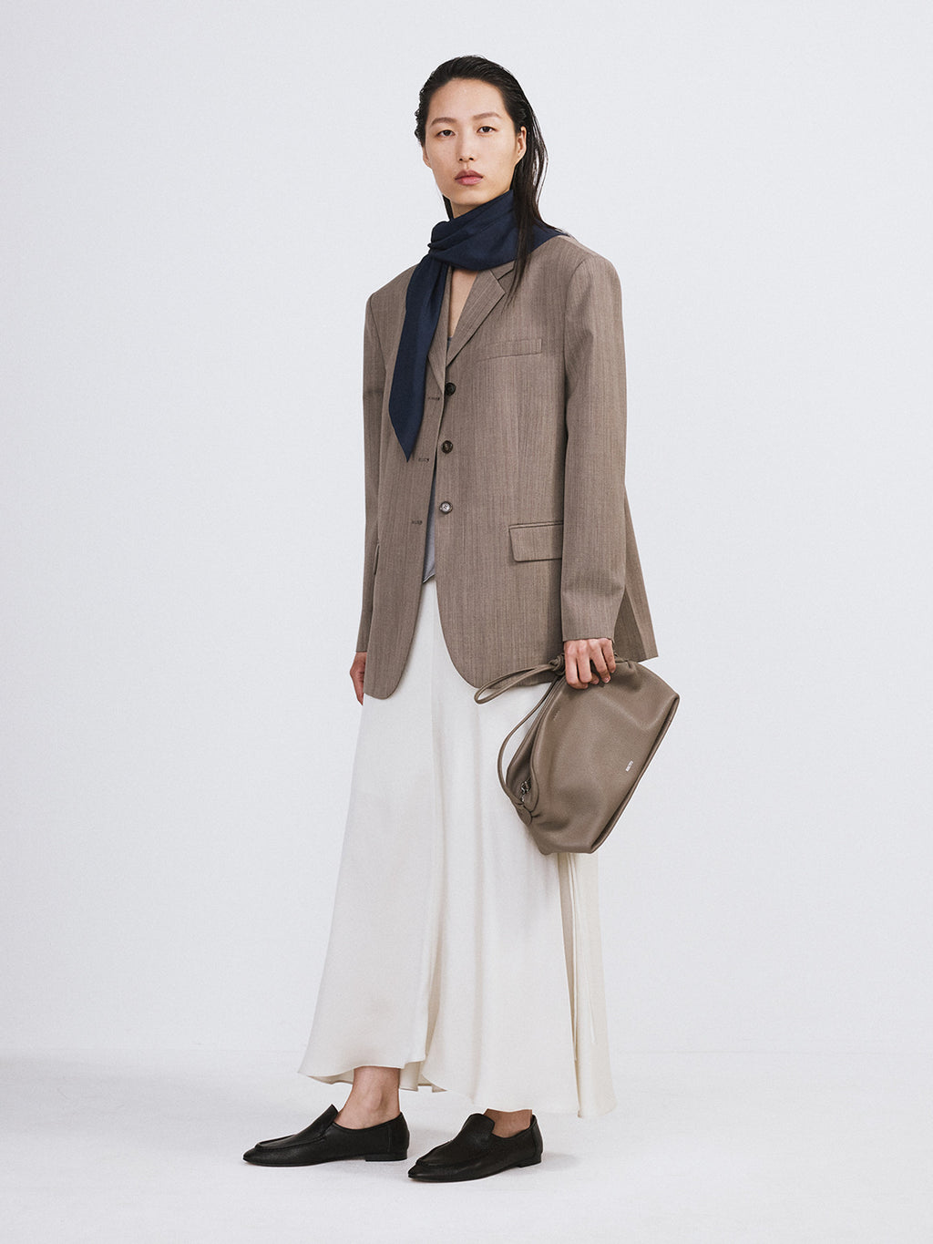 Classic Single Suit Jacket (Sepia)