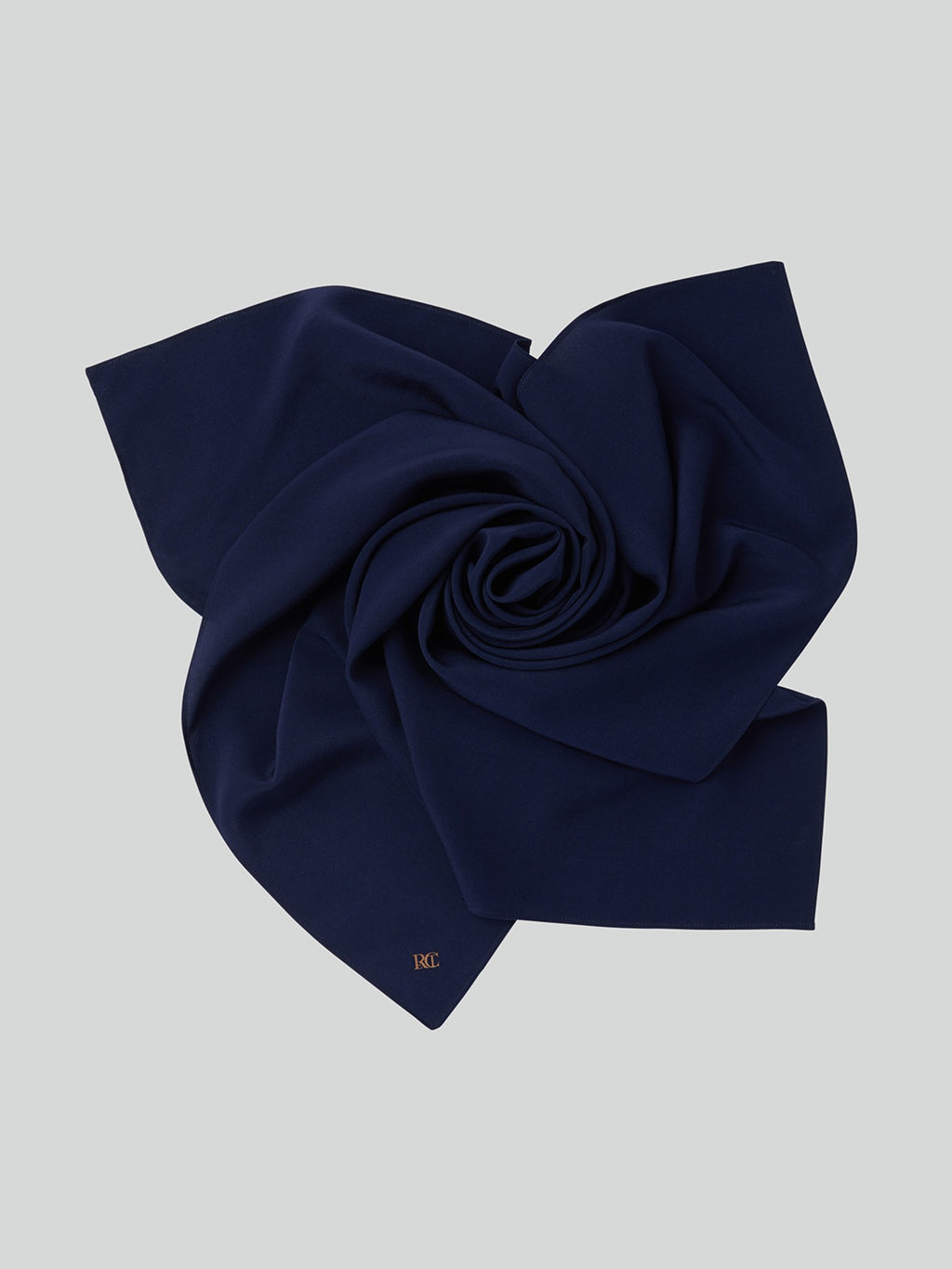 RC Silk Scarf (Navy)