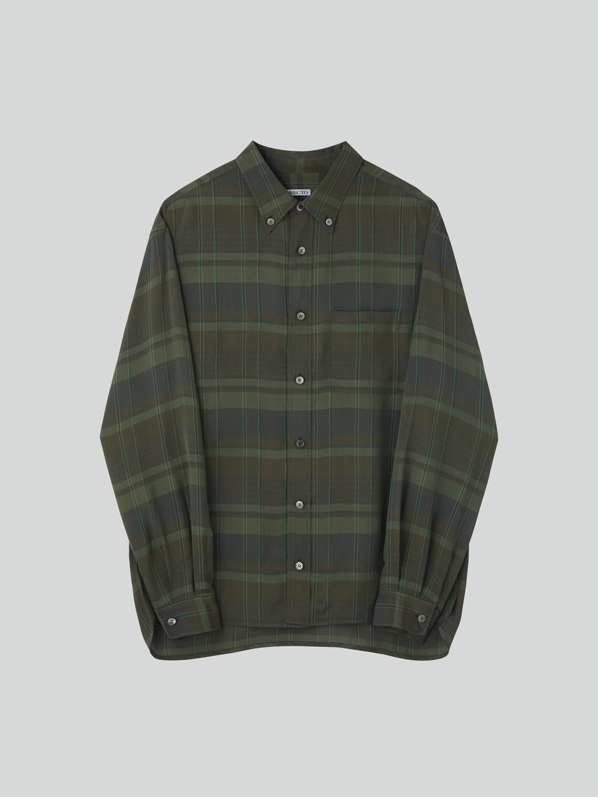 Jacob Viscose Check Shirt (Dark Green)