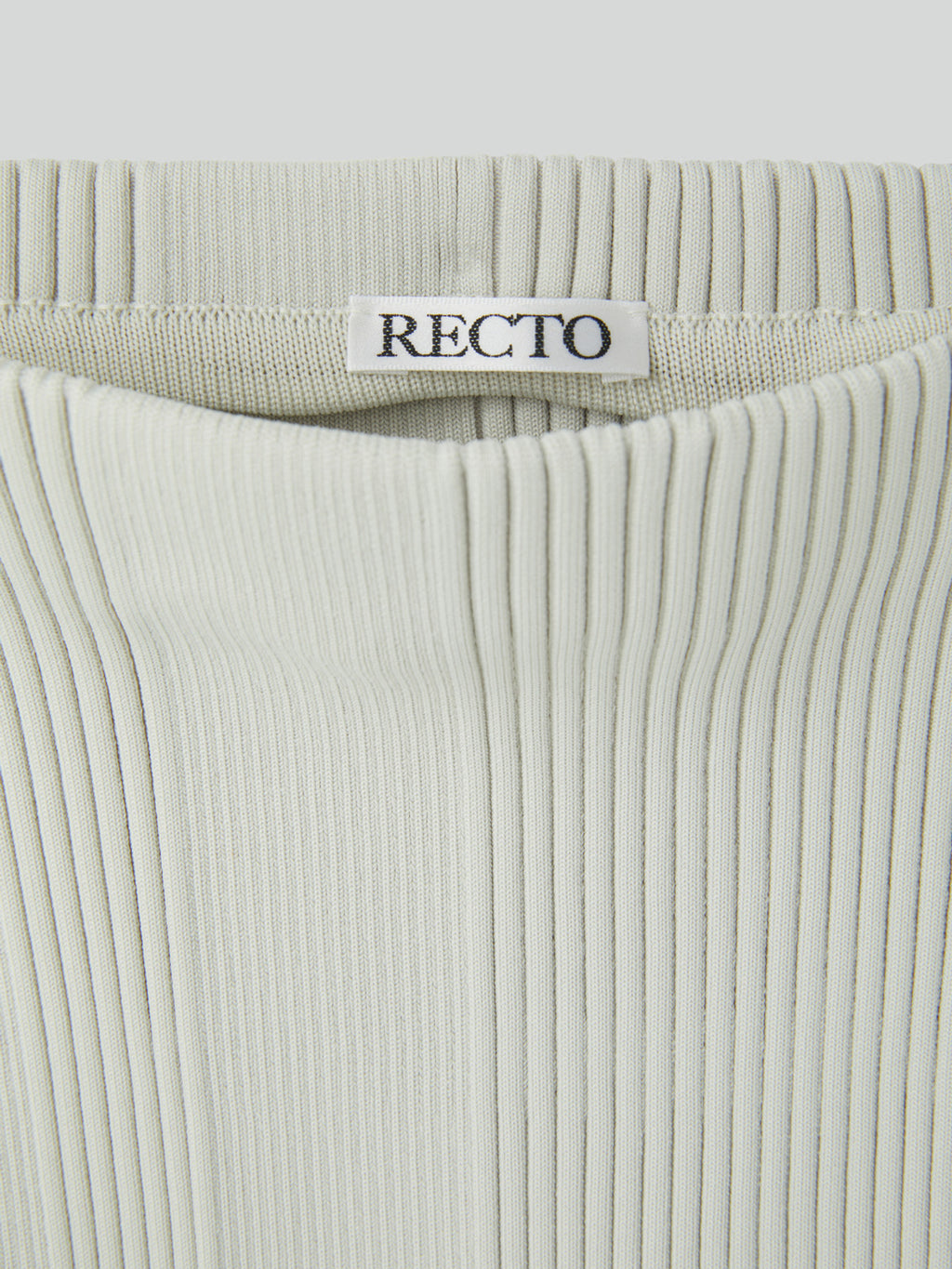 Off Shoulder Ribbed Knit Top (Ecru)