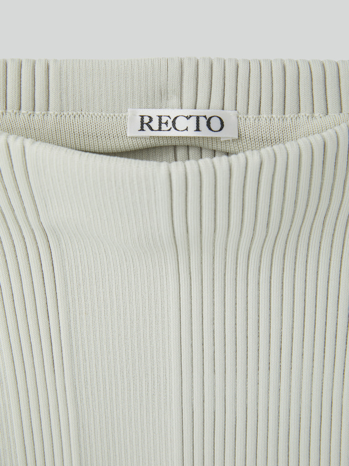 Off Shoulder Ribbed Knit Top (Ecru)