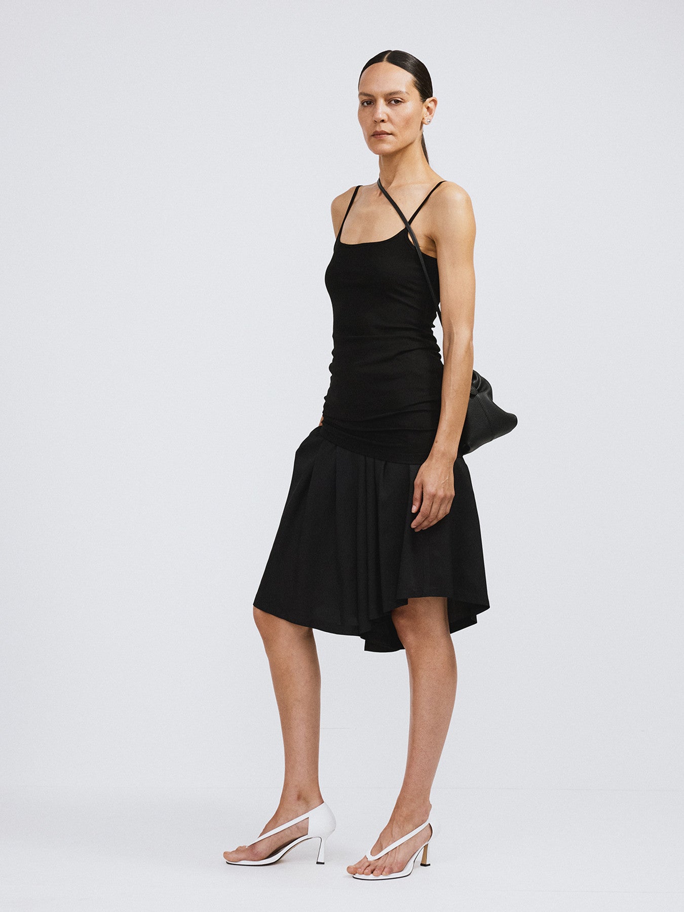 Slim Fit Long Top (Black)