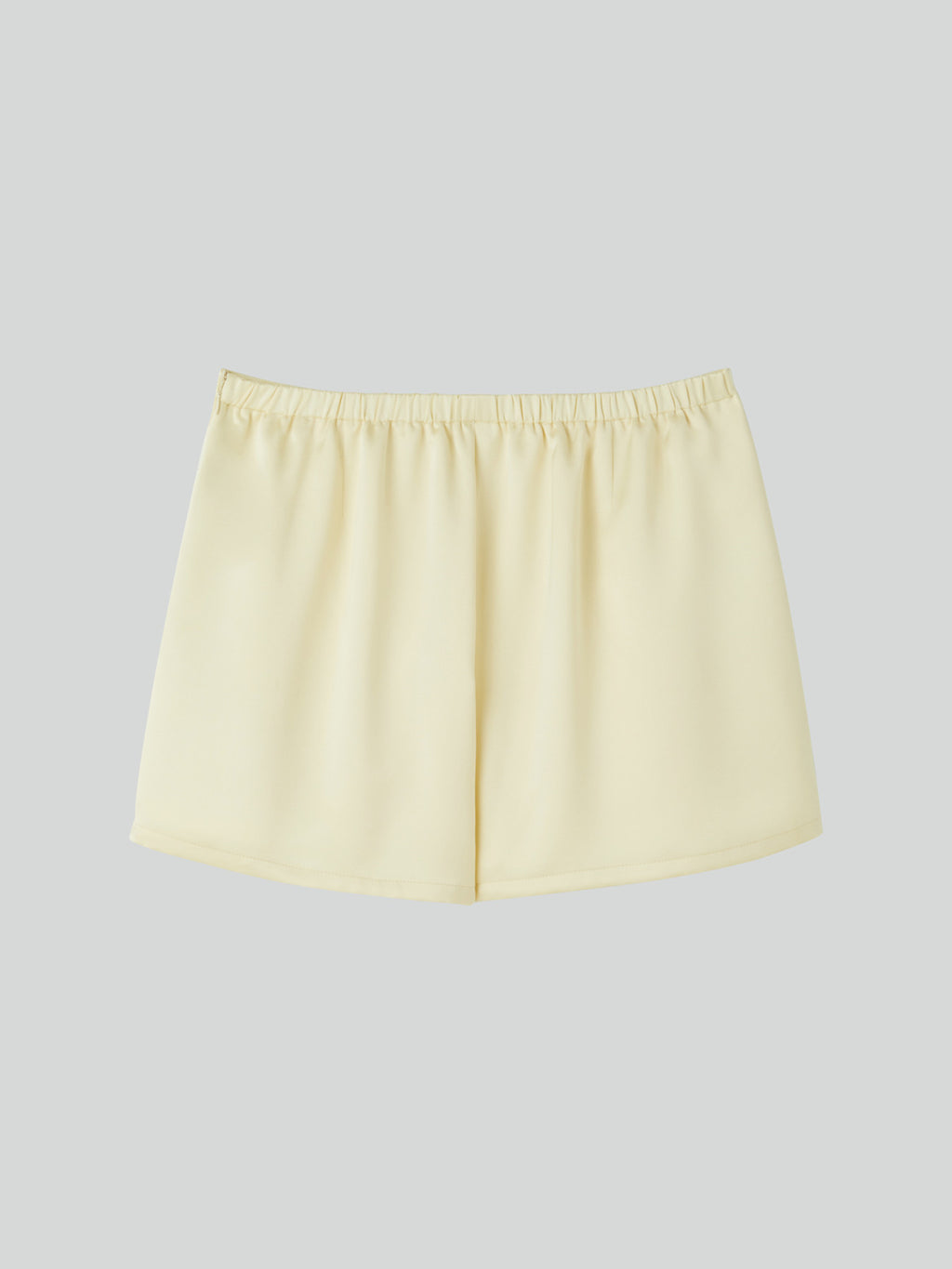 Satin Back Banding Shorts (Lemon Yellow)