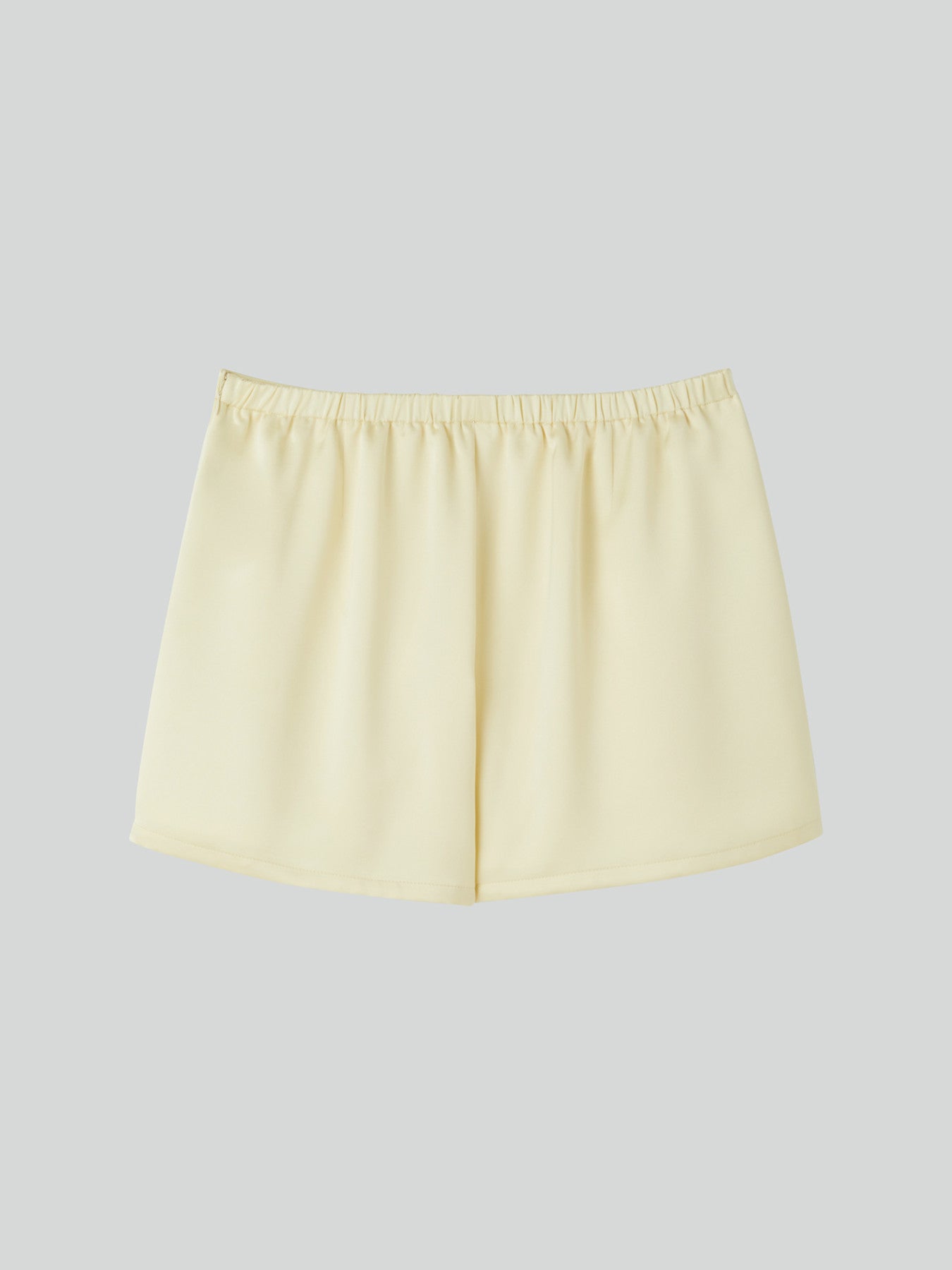 Satin Back Banding Shorts (Lemon Yellow)