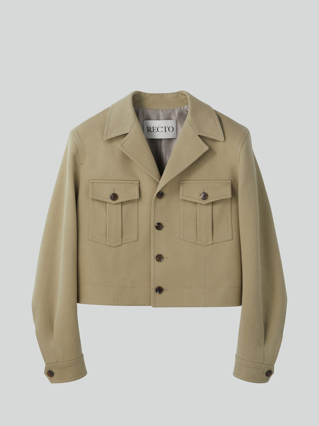 Signature Military Cotton Jacket (Light Khaki)