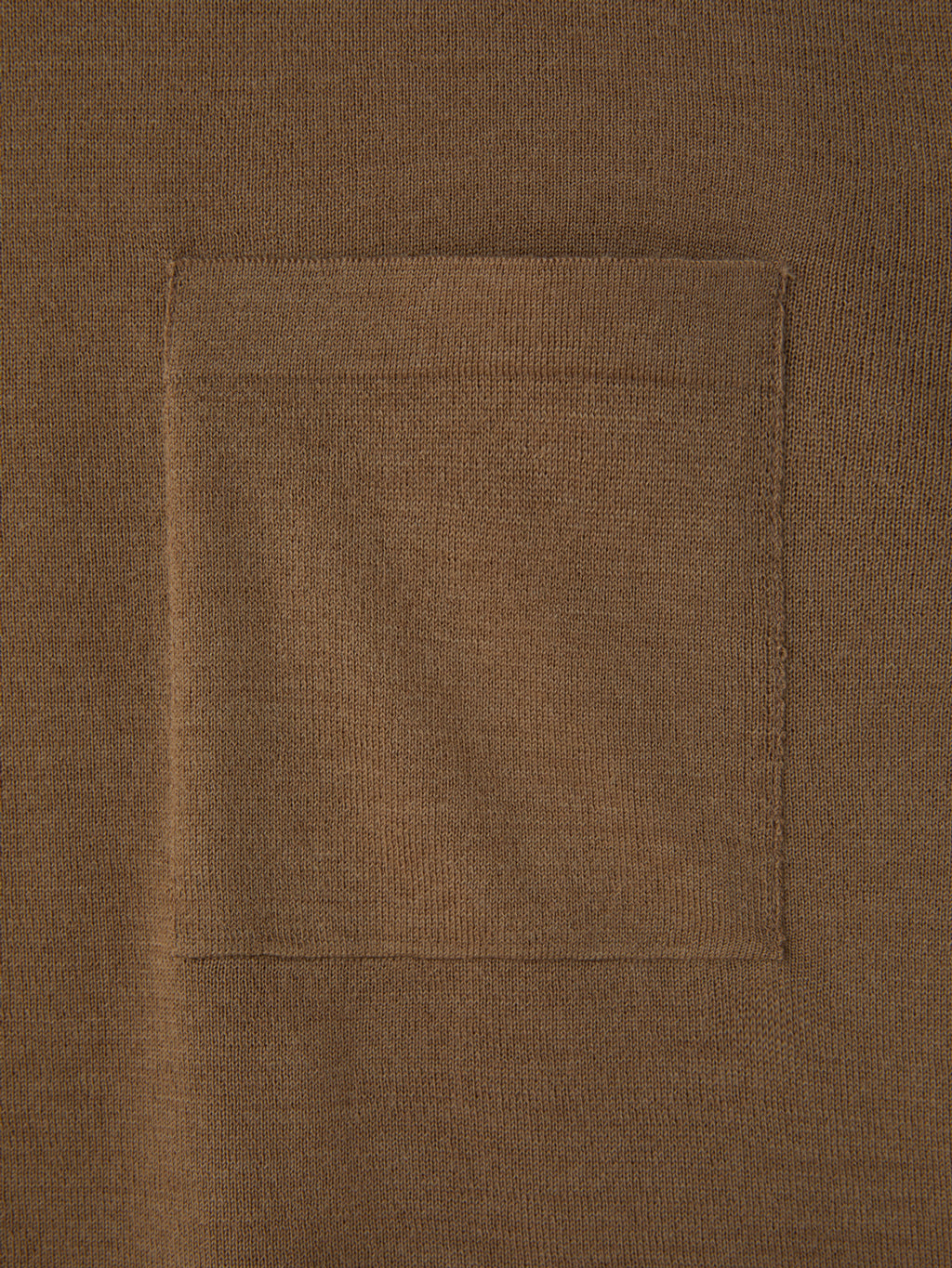 Pocket Wool Knit Top (Ochre)
