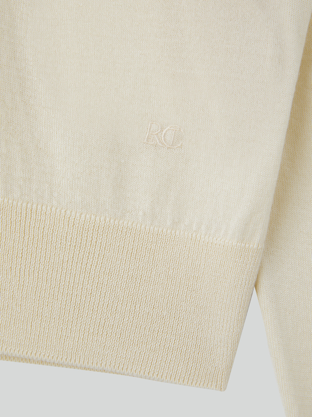 Silk-Cashmere Knit Cardigan (Cream)