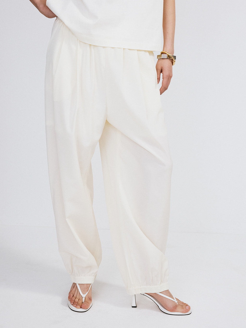Banding Jogger Suit Pants (Ivory)