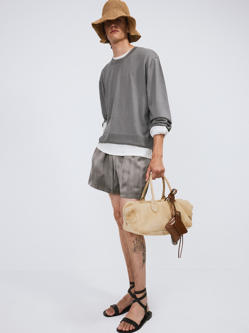 Silky Lounge Shorts (Midnight Grey)