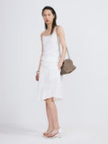 Slim Fit Long Top (Off White)