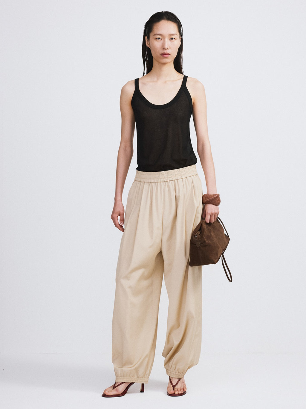 Banding Jogger Suit Pants (Light Beige)