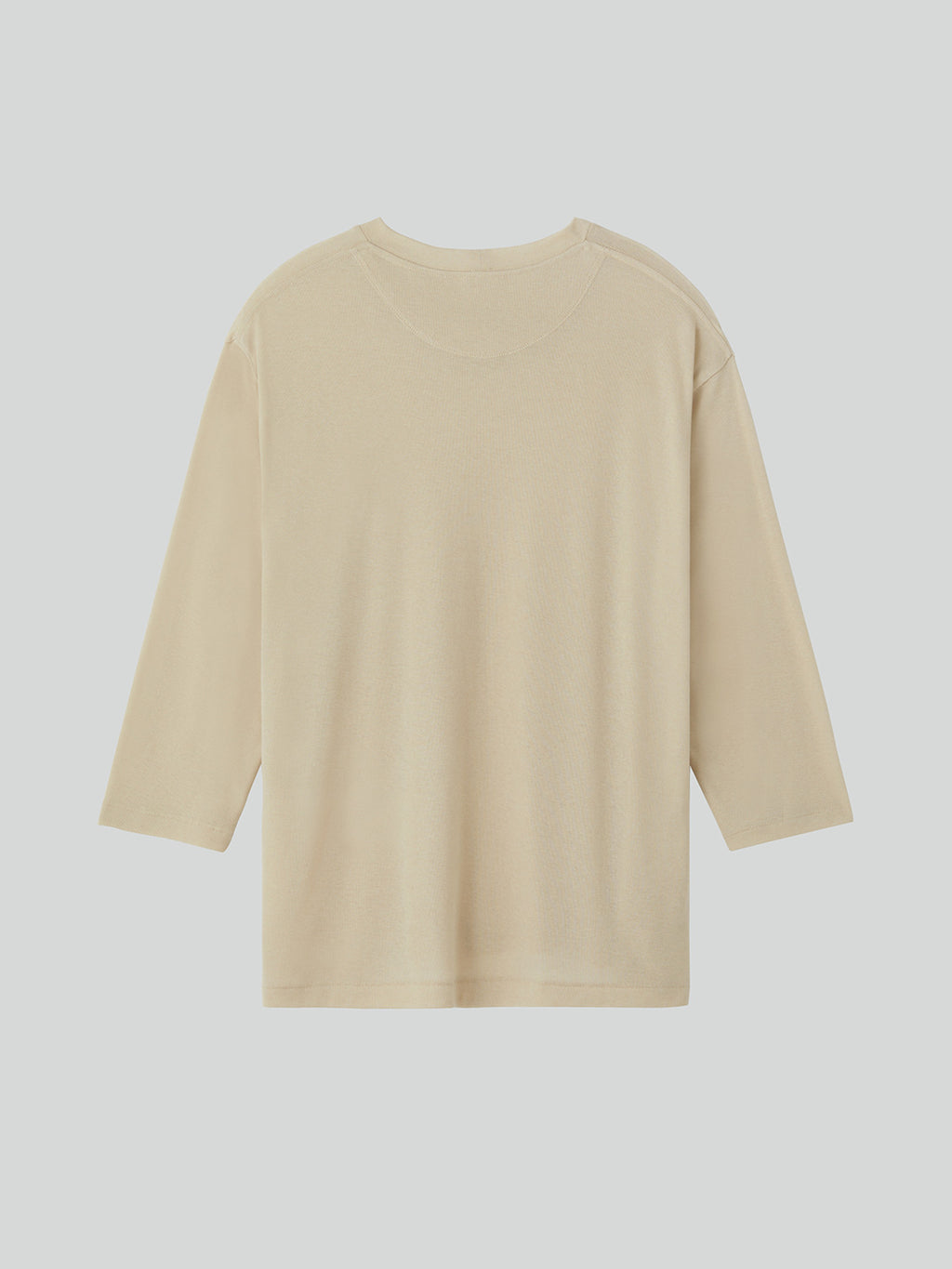 Wool Blend Loose Top (Light Beige)