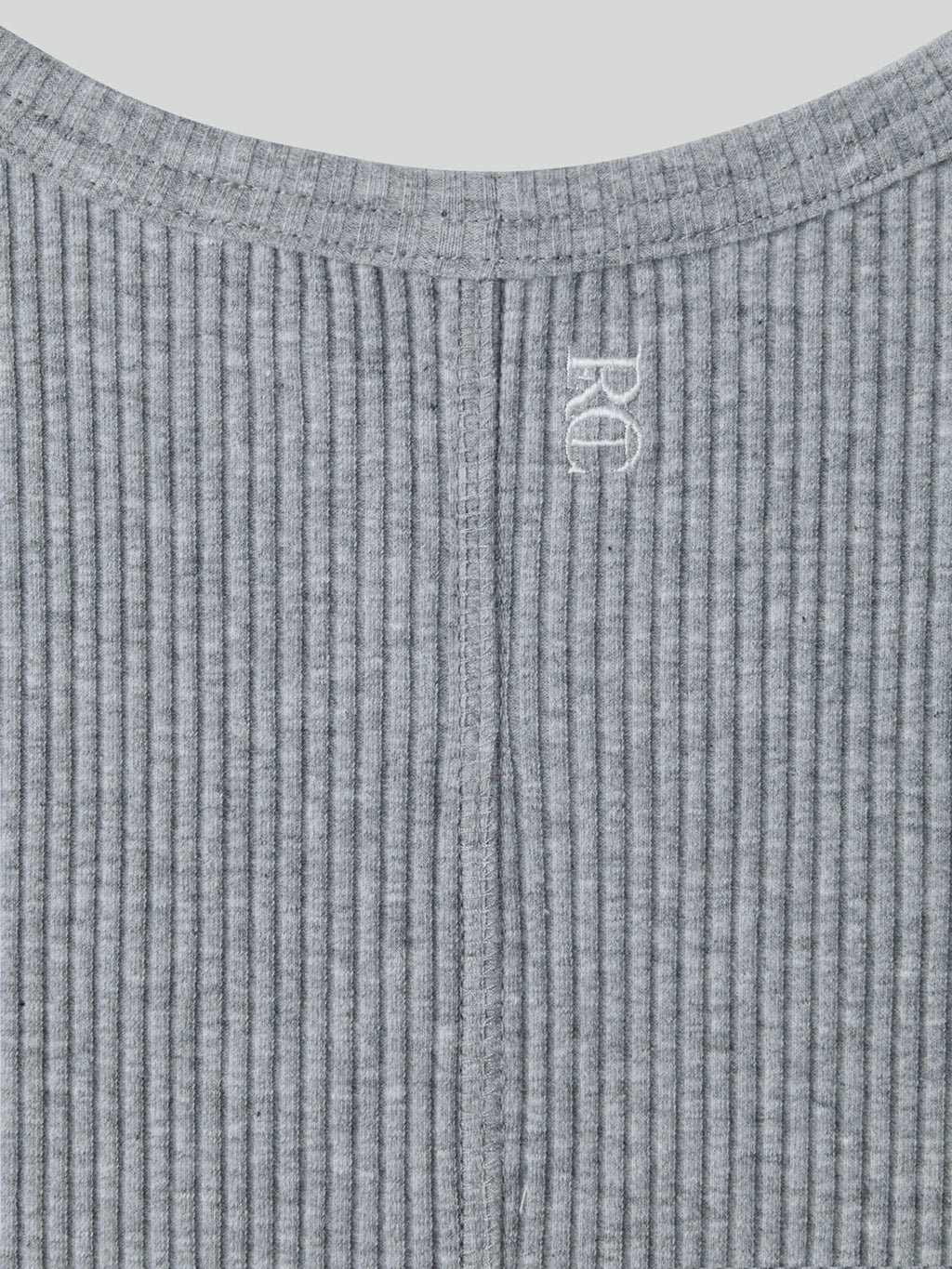 Ribbed Tank Top (Melange Grey)