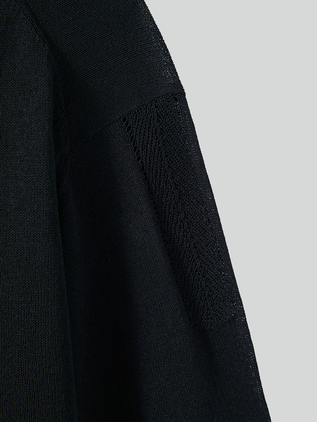 Loose Fit Knit Top (Black)