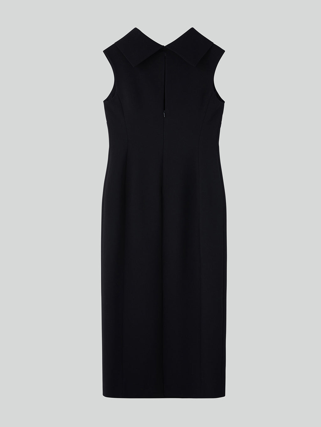 Open Back High Neck Dress (Black)
