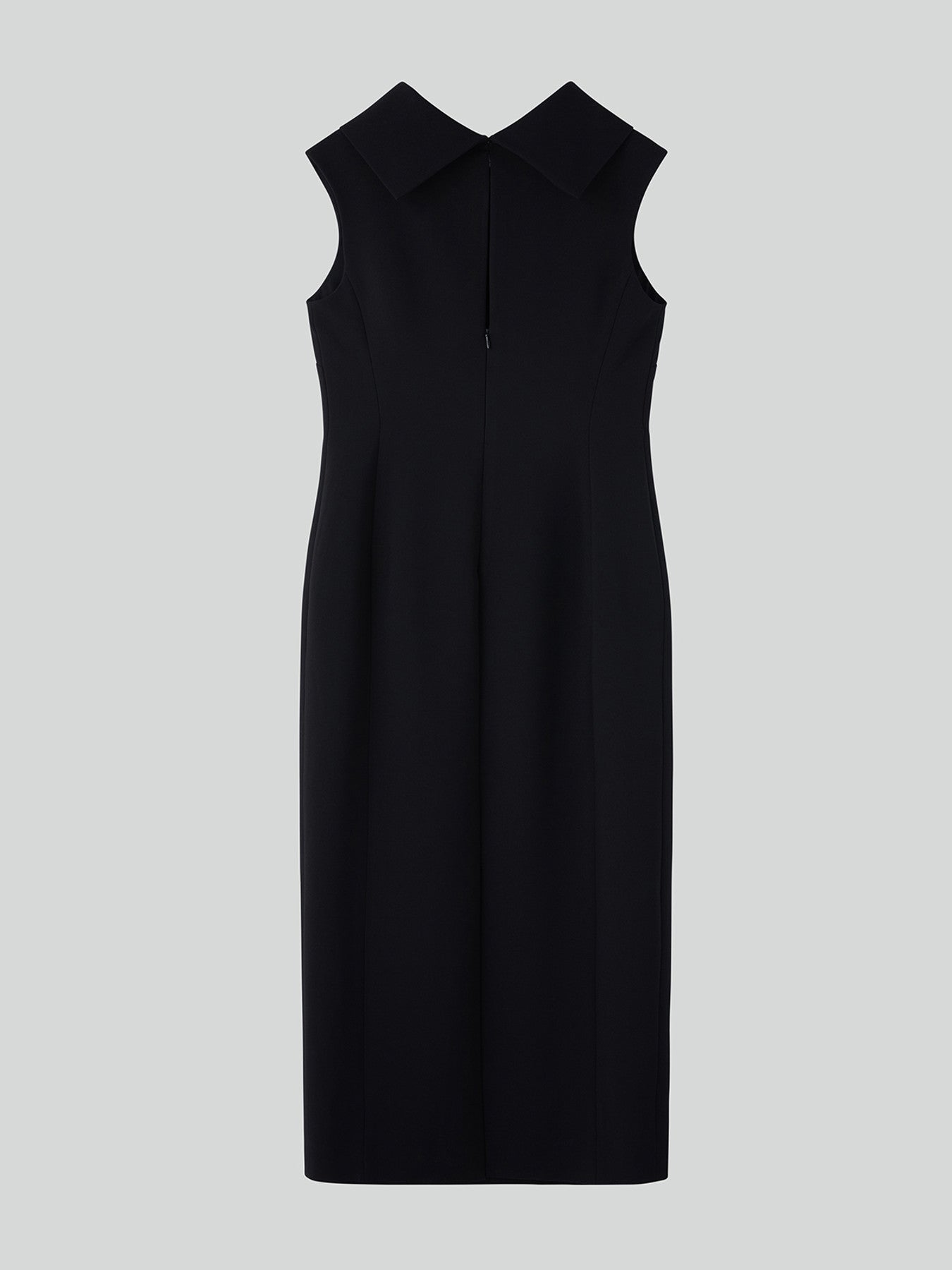 Open Back High Neck Dress (Black)