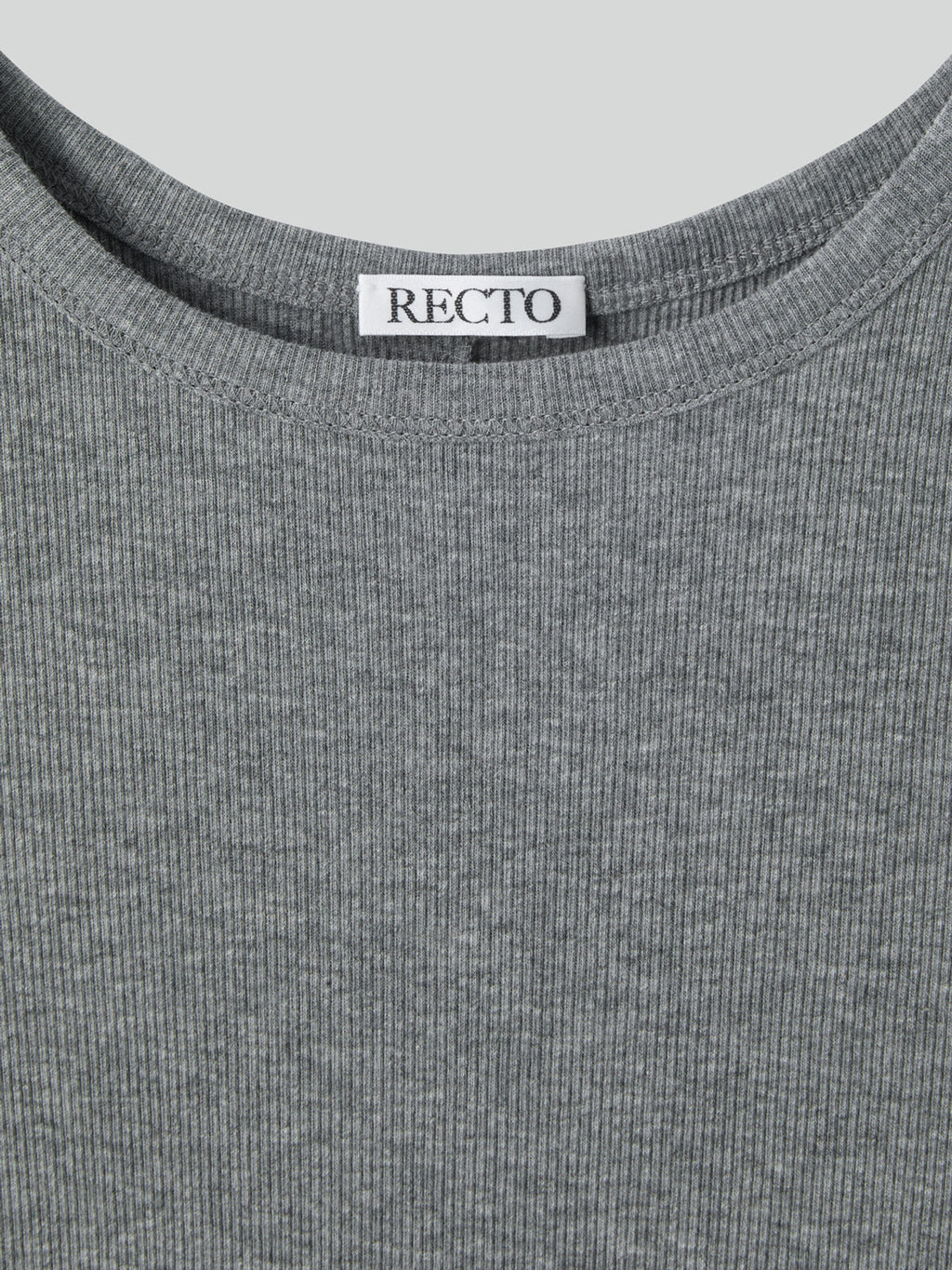 Deep Scoop Tank Top (Melange Grey)