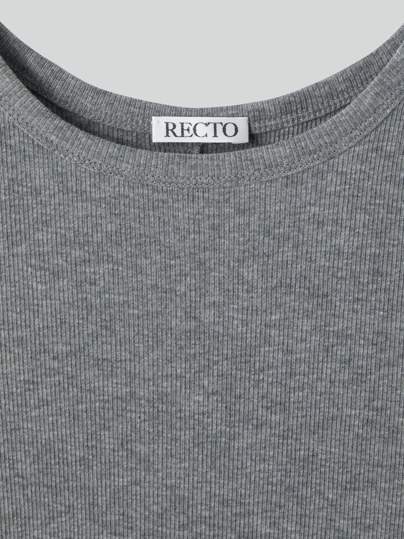 Deep Scoop Tank Top (Melange Grey)