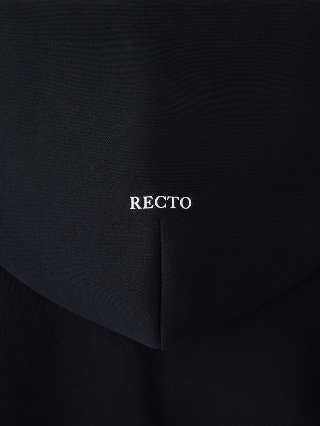 Logo Detail Hoodie Zip-Up (Black)