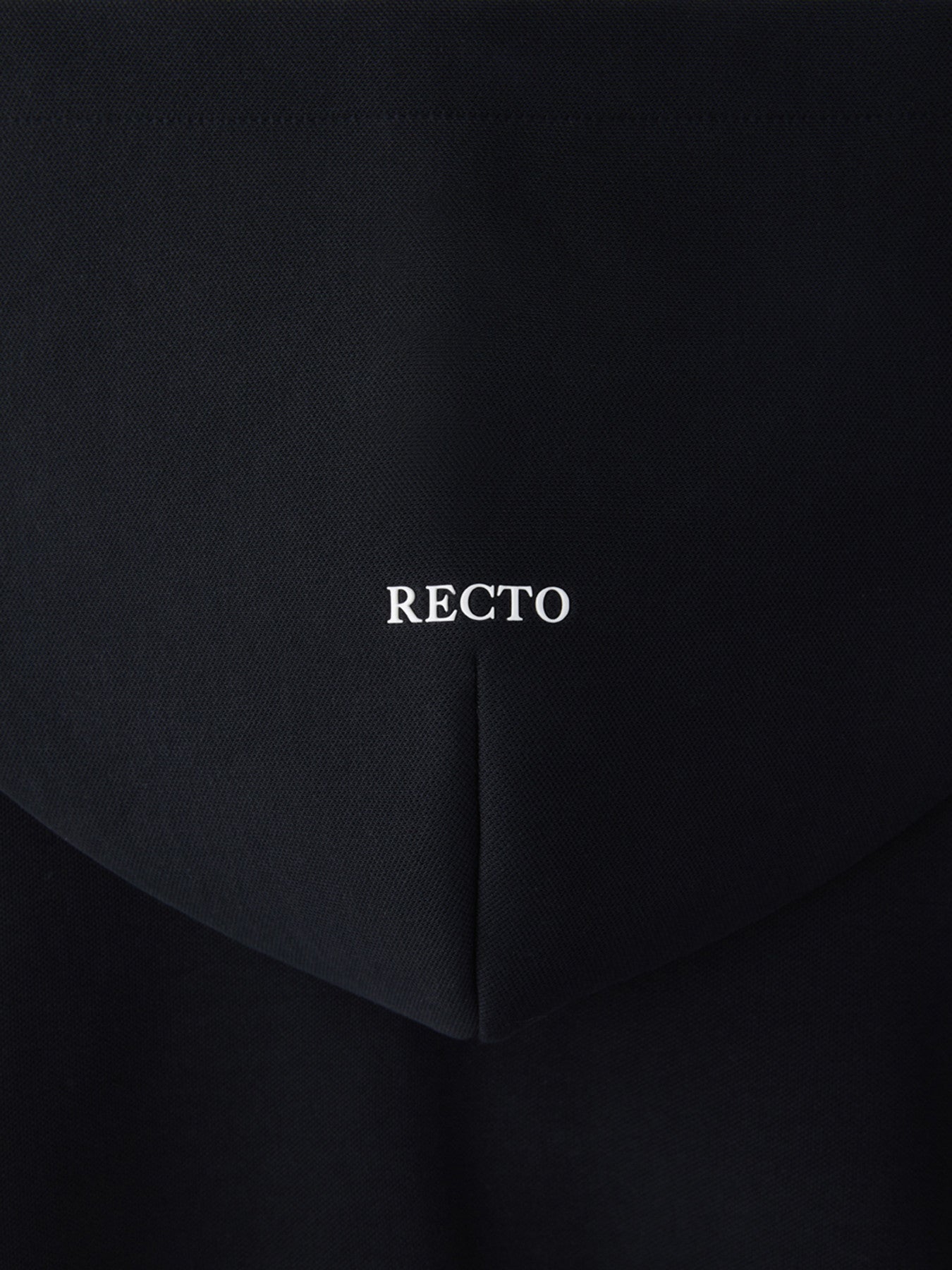 Logo Detail Hoodie Zip-Up (Black)