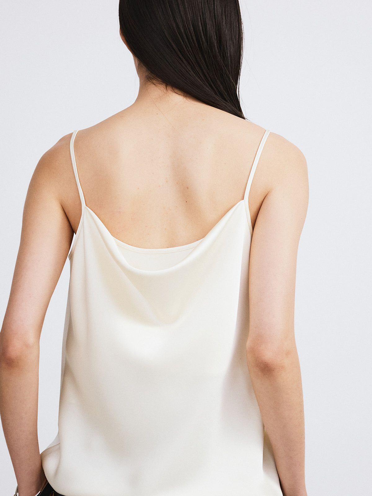 Back Drape Camisole Top (Lemon Yellow)