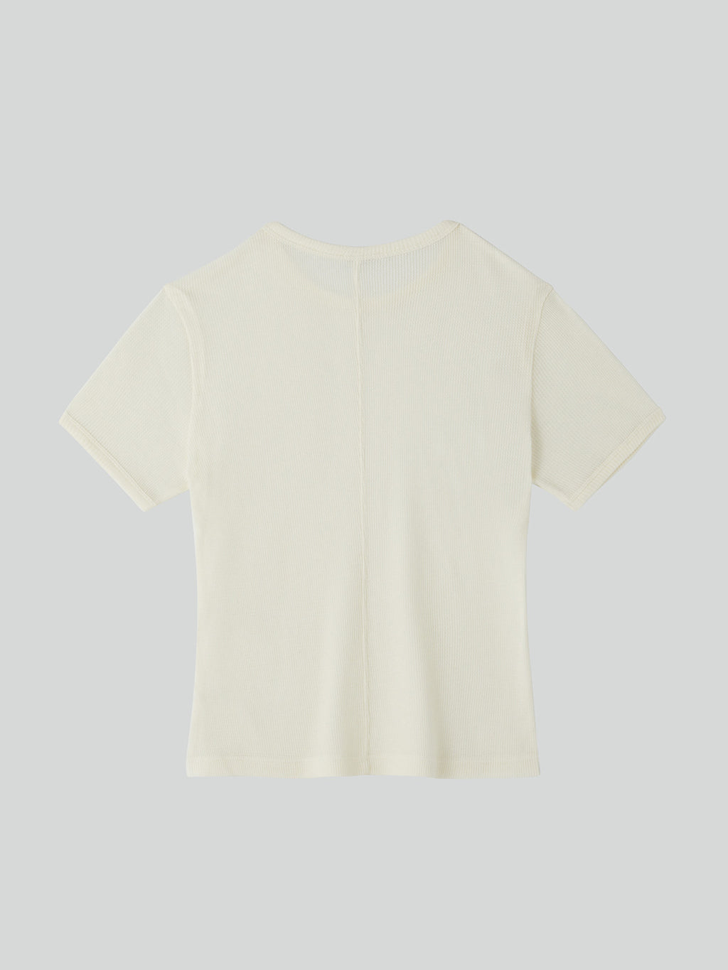 Cashmere Blend Fitted T-Shirt (Cream)