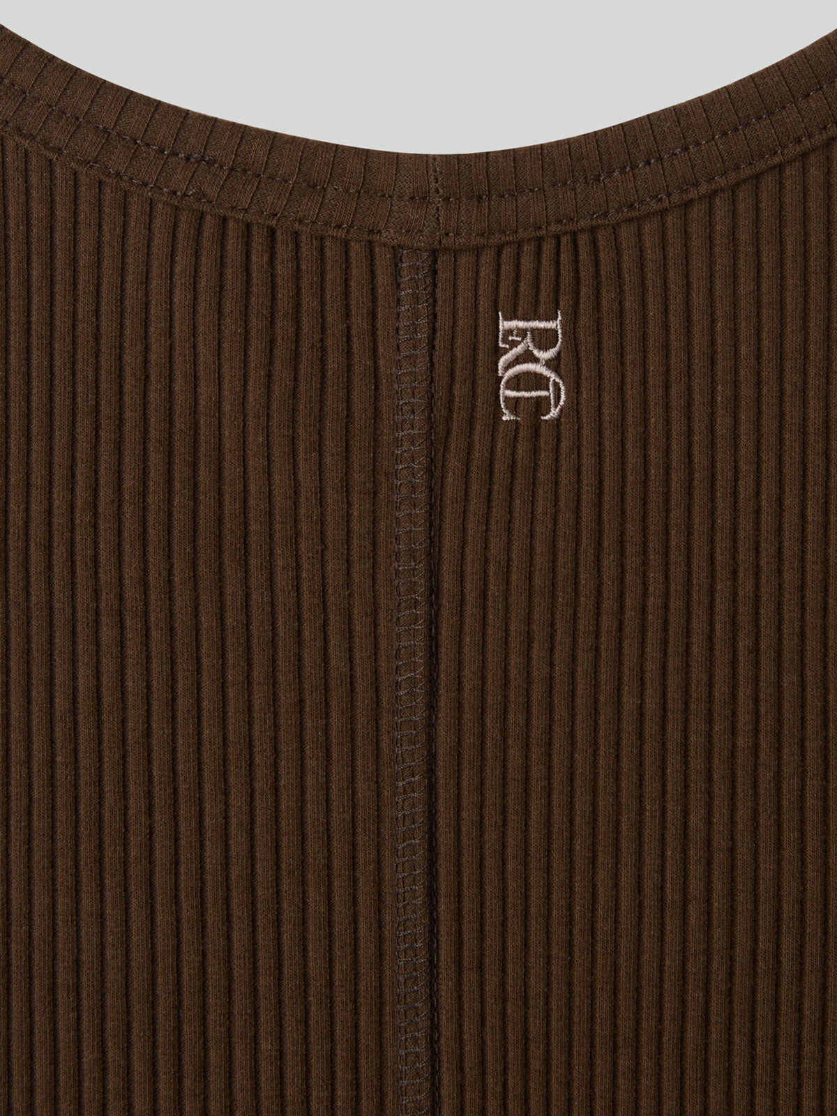 Ribbed Tank Top (Khaki Brown)