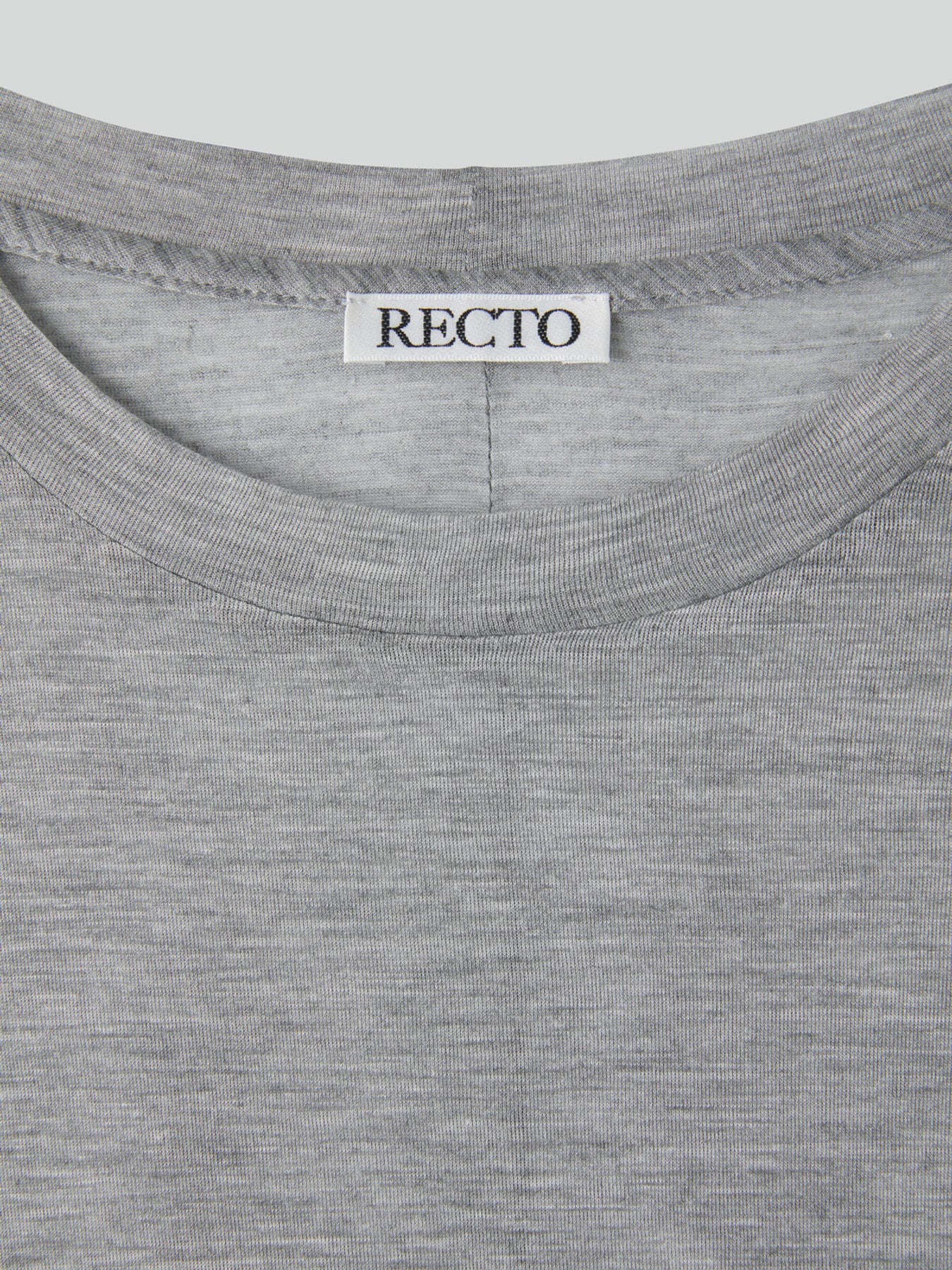 Oversized Sheer T-Shirt (Melange Grey)