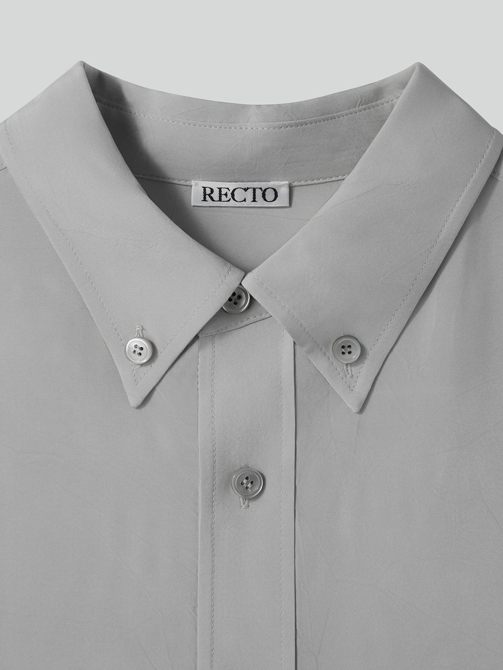 Wrinkled Fluid Shirt (Light Taupe)