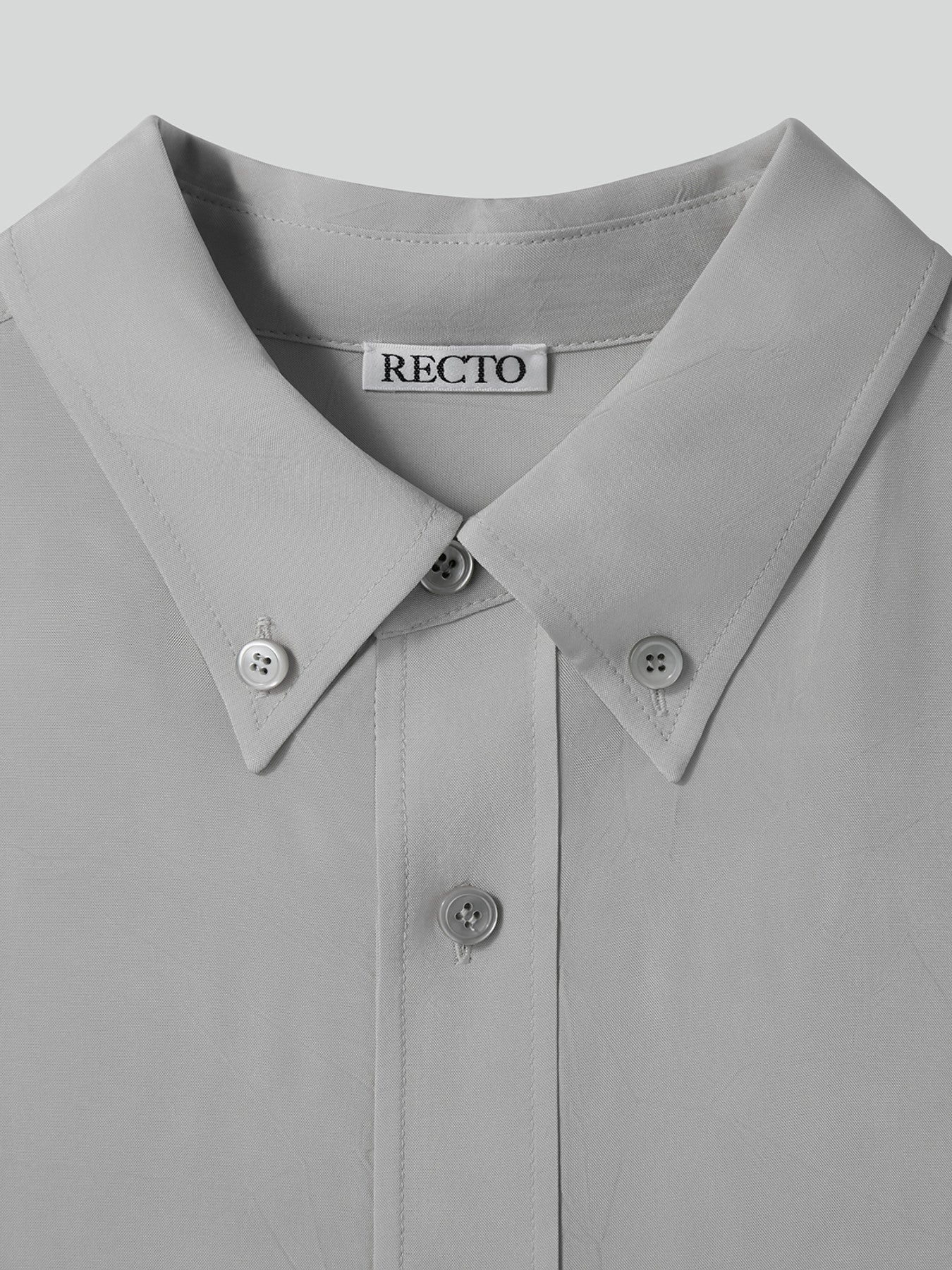 Wrinkled Fluid Shirt (Light Taupe)