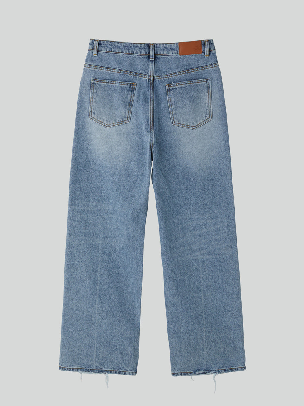 Loose Fit Washed Denim (Light Blue)
