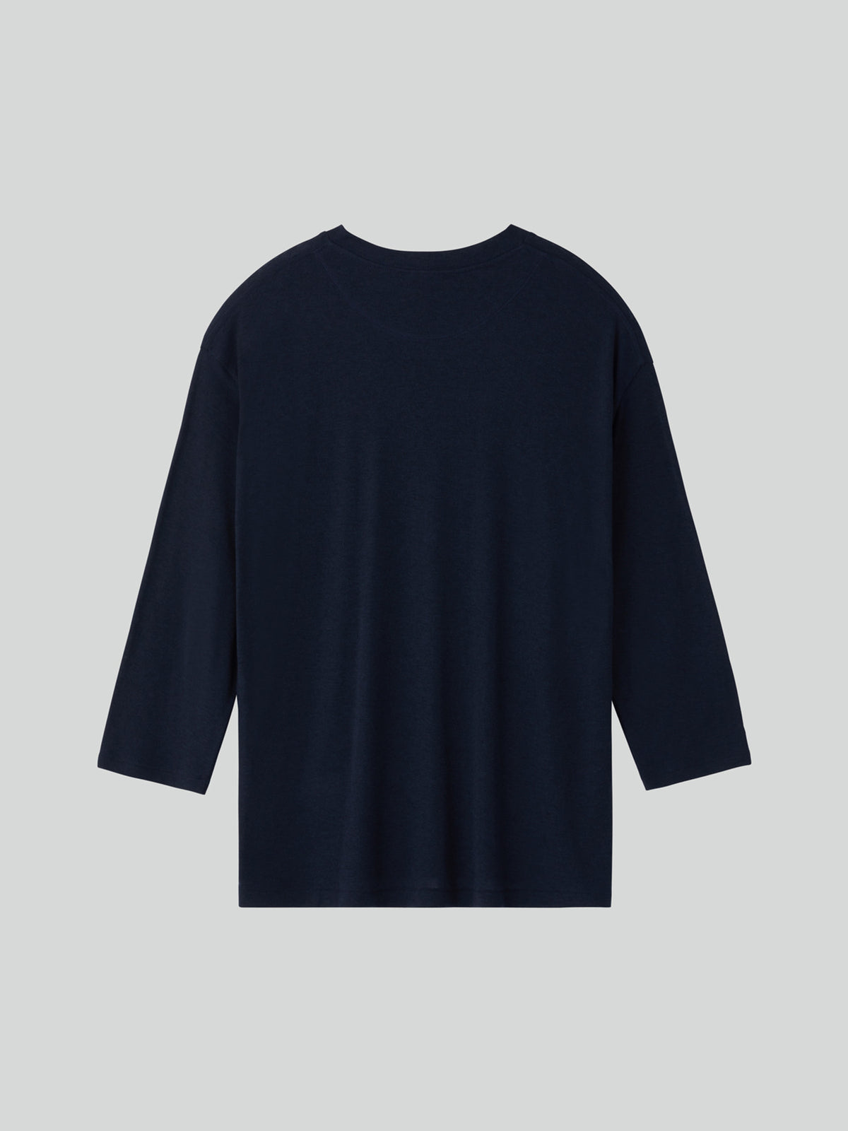 Wool Blend Loose Top (Indigo Navy)