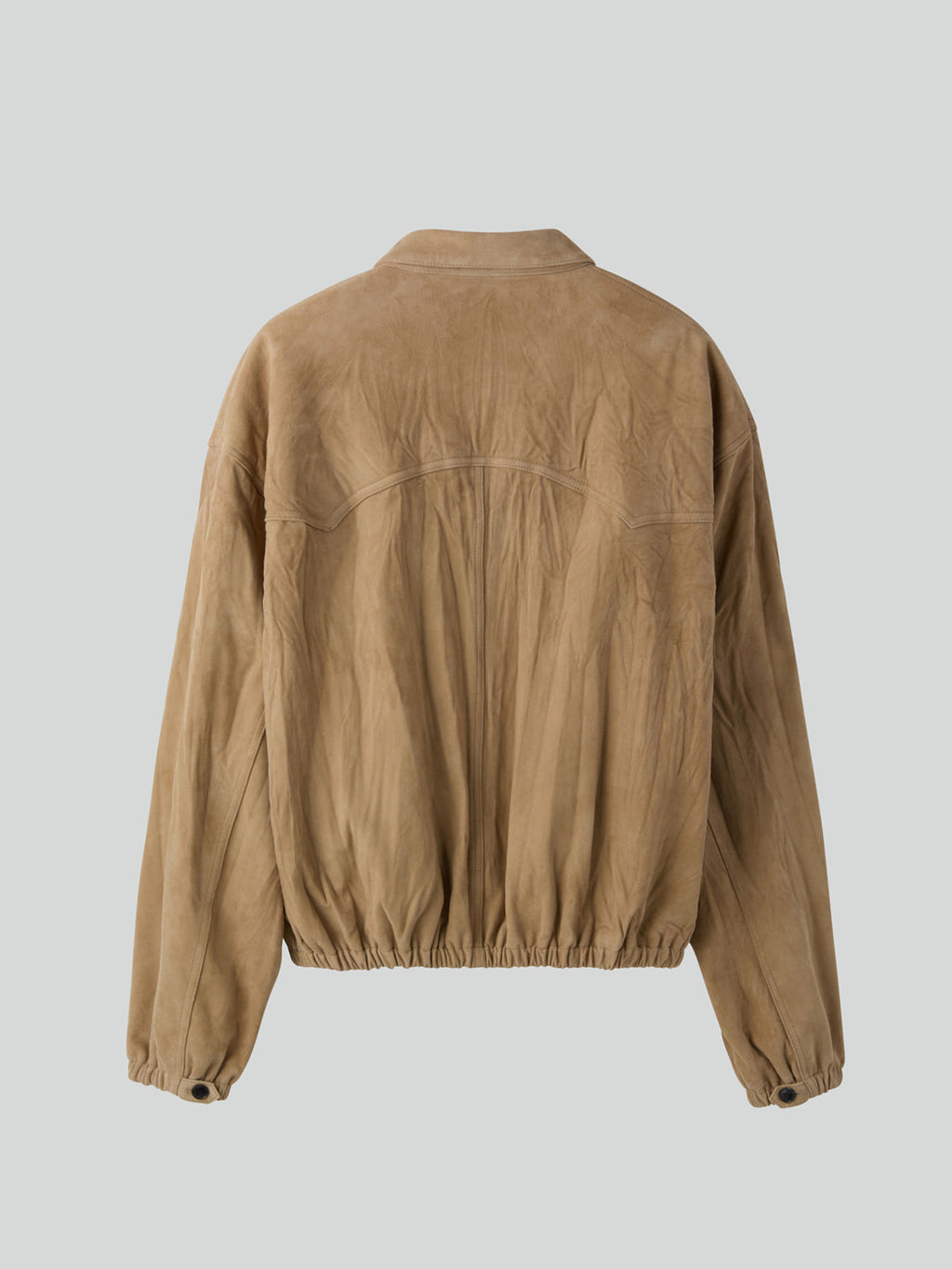 Suede Harrington Jumper (Desert)