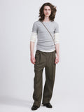 Cashmere Blend Long-Sleeve Top (Cream)