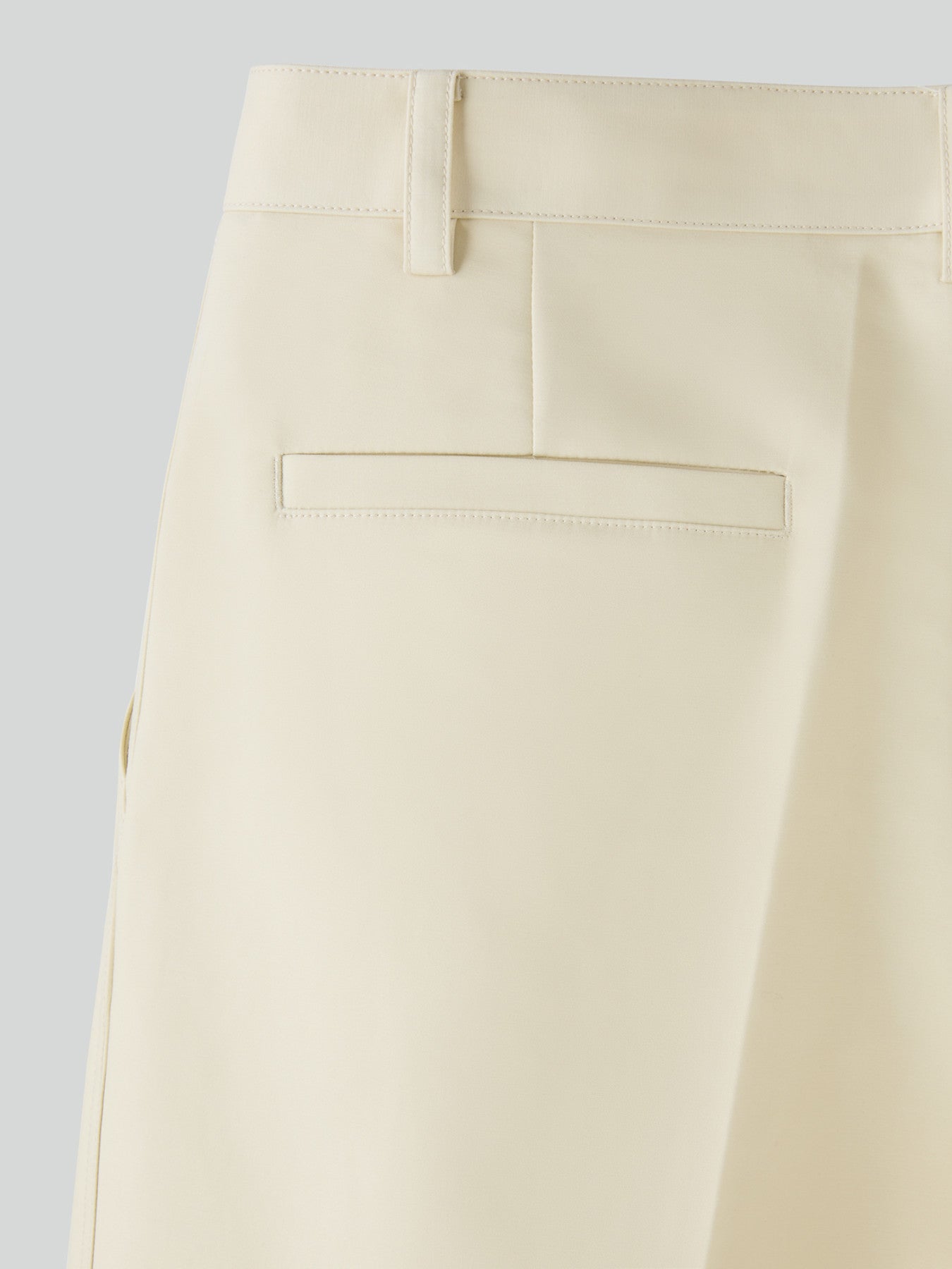 Button Fly Crop Pants (Butter Beige)