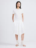Banding Wide Culotte Pants (Ivory)