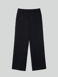 Wide Fit Straight Pants (Black)