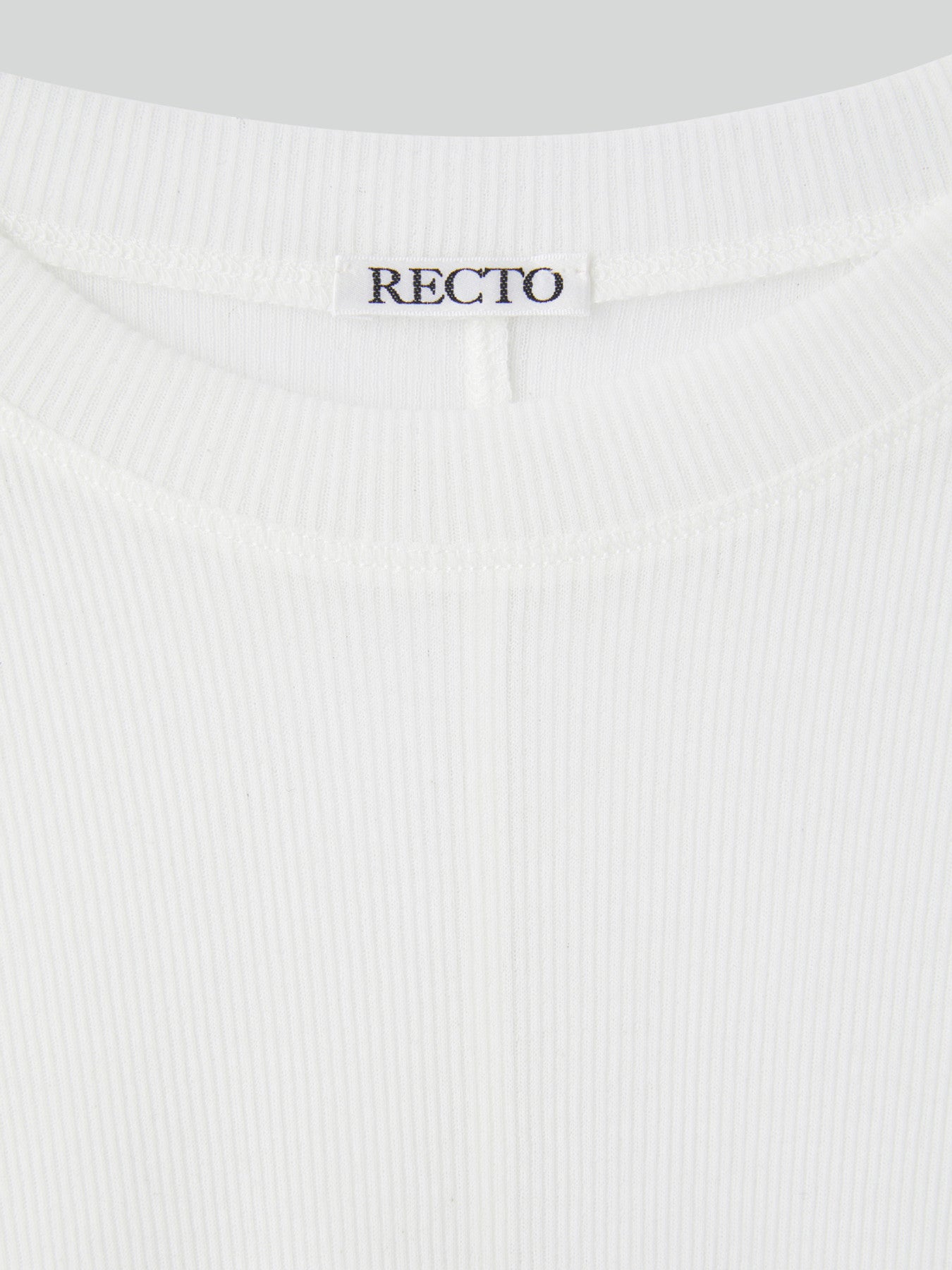 Sheer Jersey Long Sleeve Top (Off White)