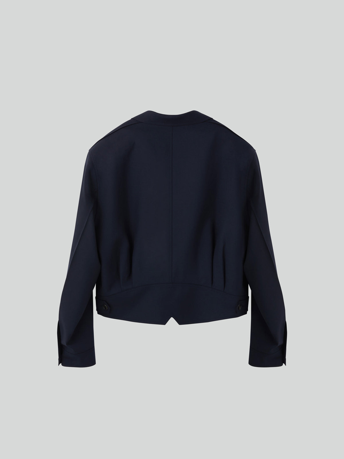 Double Breasted Short Jumper (Dark Navy)