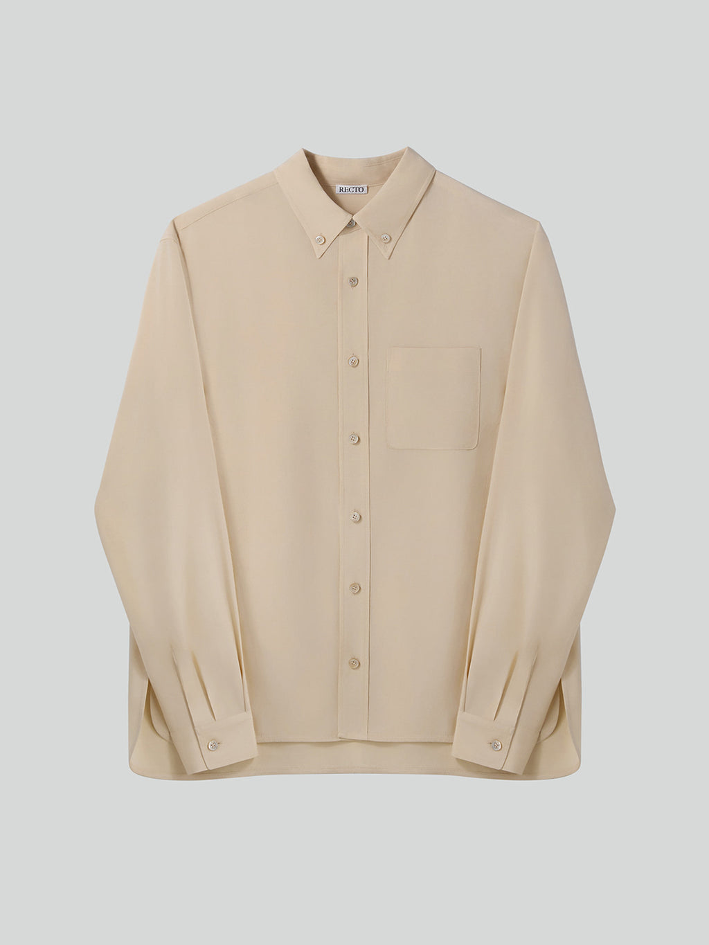 Wrinkled Fluid Shirt (Butter Beige)