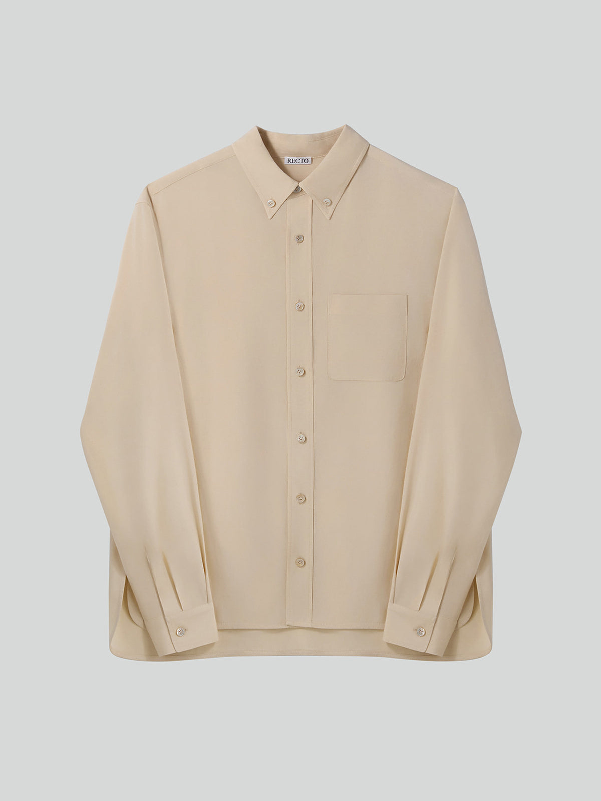Wrinkled Fluid Shirt (Butter Beige)