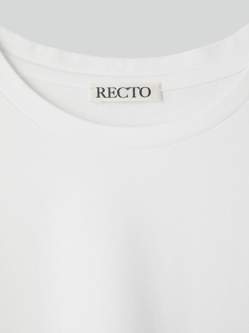 Recto Logo Cap Sleeve Top (White)