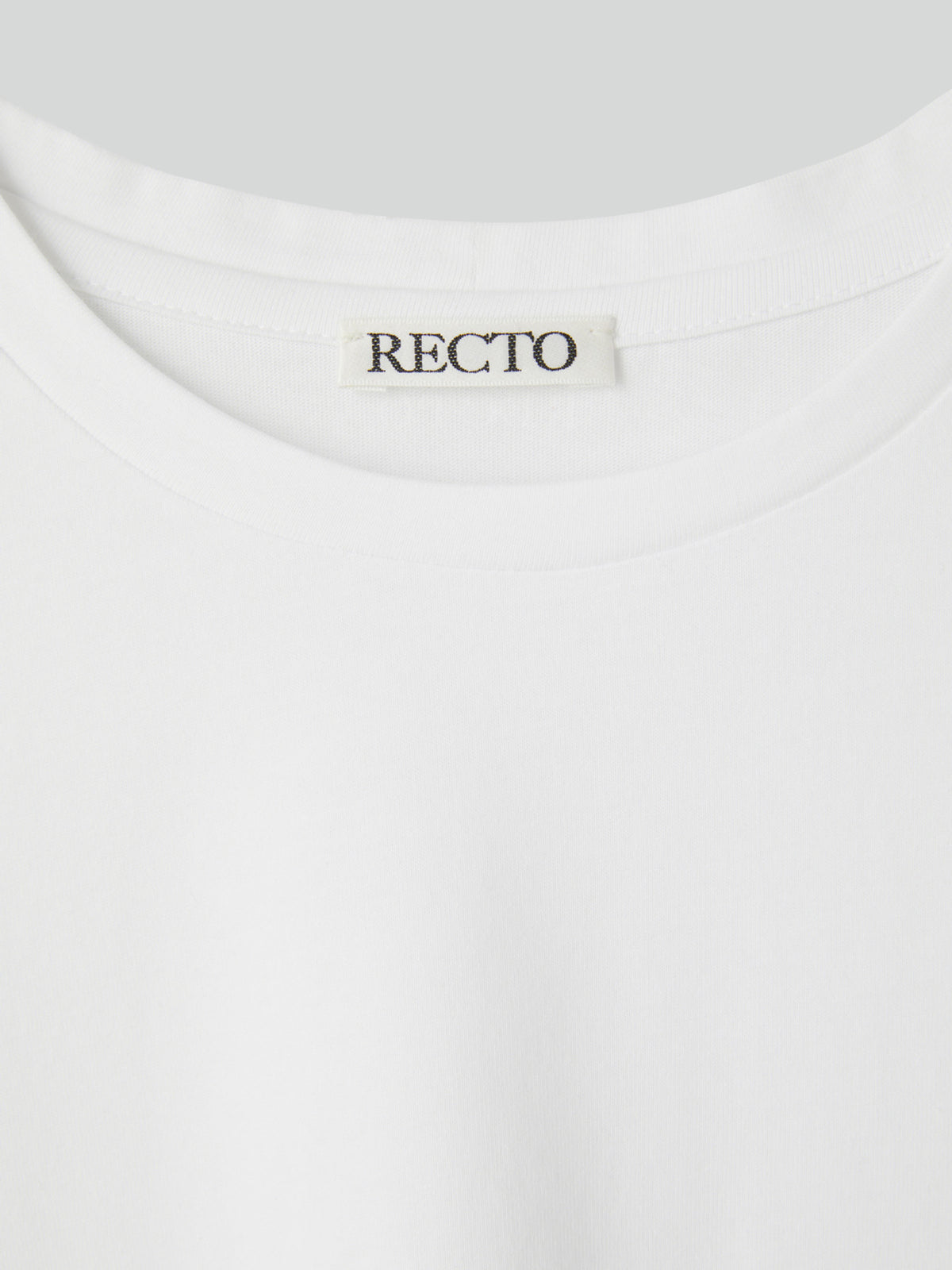 Recto Logo Cap Sleeve Top (White)