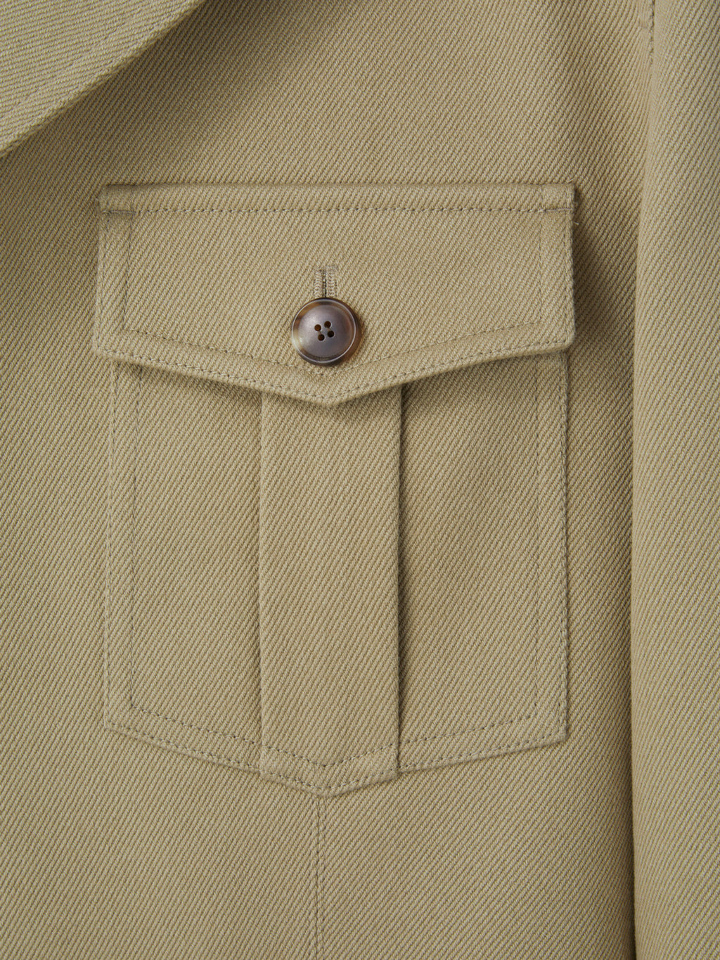 Signature Military Cotton Jacket (Light Khaki)