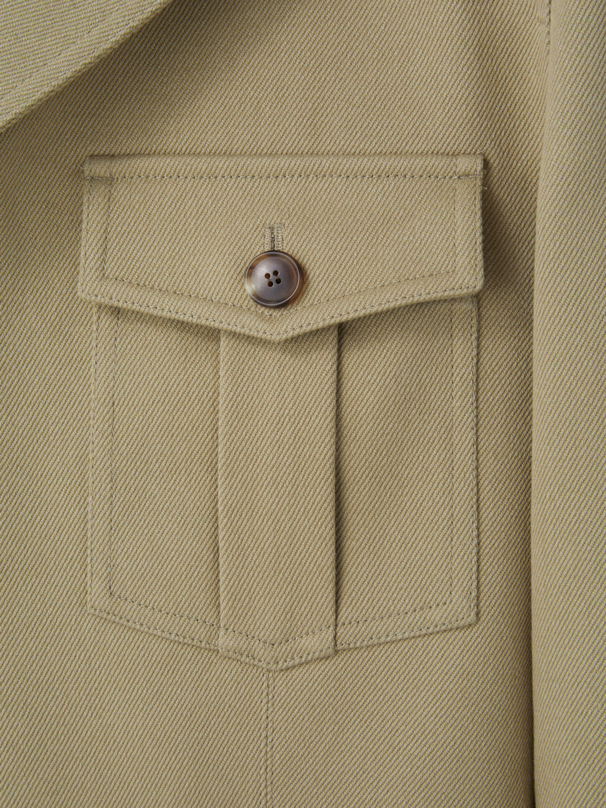 Signature Military Cotton Jacket (Light Khaki)