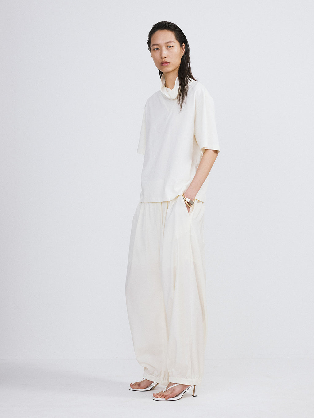 Banding Jogger Suit Pants (Ivory)